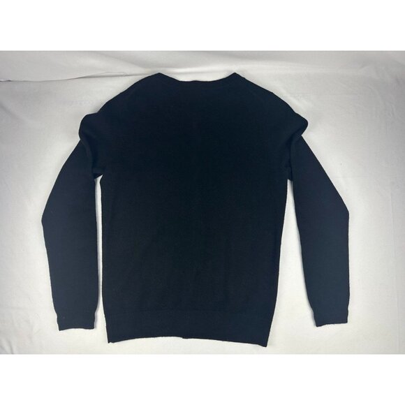 Boden M Black Cashmere Cardigan Sweater Crew Neck Preppy Office Career - Picture 2 of 5